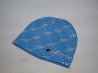 Zimní čepice NORDICA sv. modrá (Pletená čepice s nápisem)