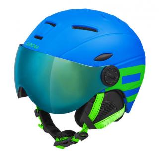 Dětská lyžařská helma Etape Rider Pro, modrá/zelená mat Velikost (cm): 53-55