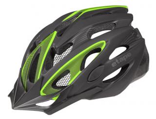 Helma na kolo Etape Biker, černá/zelená mat Velikost (cm): 55-58