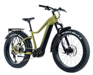 Horské elektrokolo Leader Fox BRASA 26  FAT BIKE, 2024, green military Velikost: 18