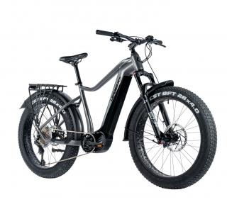 Horské elektrokolo Leader Fox BRASA 26  FAT BIKE, 2024, grey shiny Velikost: 20