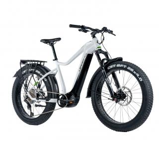 Horské elektrokolo Leader Fox BRASA 26  FAT BIKE, 2024, white shiny Velikost: 20