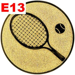 Emblém E13 - TENIS - umístění na sportovní pohár nebo medaili Průměr emblému: Průměr 25mm