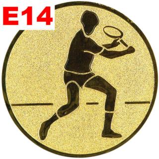 Emblém E14 - TENISTA - umístění na sportovní pohár nebo medaili Průměr emblému: Průměr 25mm
