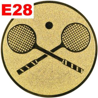 Emblém E28 - LÍNÝ TENIS - umístění na sportovní pohár nebo medaili Průměr emblému: Průměr 25mm