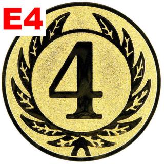 Emblém E4 - ČTYŘKA - umístění na sportovní pohár nebo medaili Průměr emblému: Průměr 50mm