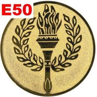 Emblém E50 - OLYMPIJSKÝ OHEŇ - umístění na sportovní pohár nebo medaili Průměr emblému: Průměr 25mm
