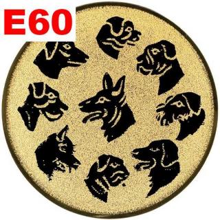 Emblém E60 - PSI - umístění na sportovní pohár nebo medaili Průměr emblému: Průměr 25mm