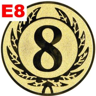 Emblém E8 - OSMIČKA - umístění na sportovní pohár nebo medaili Průměr emblému: Průměr 25mm