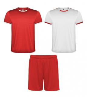 Pánský/Dětský sport set dres Racing Barva oblečení: Bílá / červená
