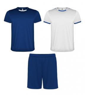 Pánský/Dětský sport set dres Racing Barva oblečení: Bílá / královská modrá