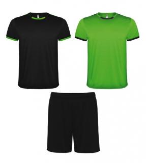 Pánský/Dětský sport set dres Racing Barva oblečení: Limetková / černá