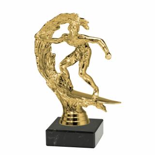 Pohár surfař/surfing 16 cm - 34506 Výška poháru: zlatý