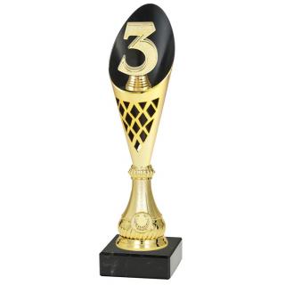 Sportovní pohár  - ČÍSLO 3 - P523.01 Výška poháru: Pohár C -číslo- výška 36,5cm