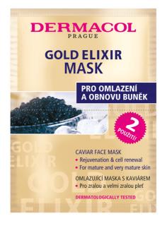 Dermacol omlazující  kaviárová maska  Dermacol Gold Elixir