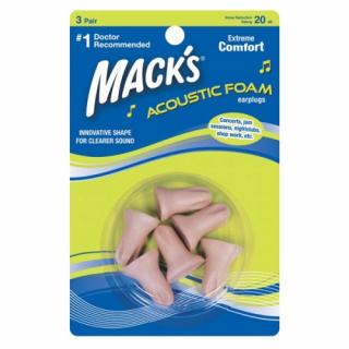 Mack's Acoustic špunty do uší  - 3 páry  Mack's Acoustic Foam 3 páry