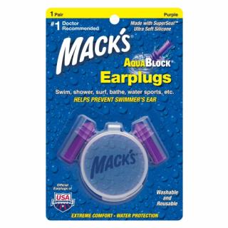 Mack's Aqua Blocks fialové ucpávky do uší 1 pár  Mack'sAquaBlocks  fialové - 1 pár