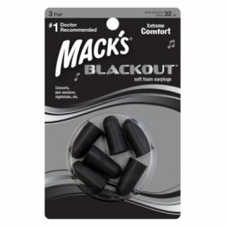 Mack's Blackout špunty do uší - 3 páry  Mack's Blackout  3 páry