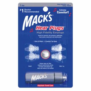Mack's Hear Plugs ucpávky do uší  pro muzikanty  Mack's Hear Plugs s filtrem