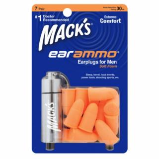 Macks Ear Ammo špunty do uší  - 7 párů  Macks EarAmmo 7 + case