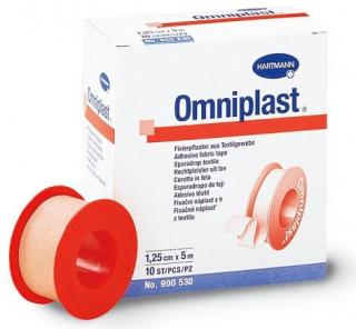 Omniplast cívková textilní náplast  Omniplast náplast Rozměr: 1,25cm x 5m