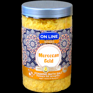 On Line Maroccan Gold sůl do koupele  On Line Maroccan Gold