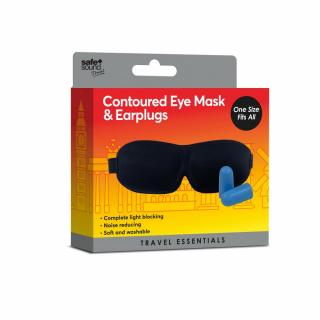 Pěnová maska na oči + špunty do uší  S+S Eye Mask - Earplugs