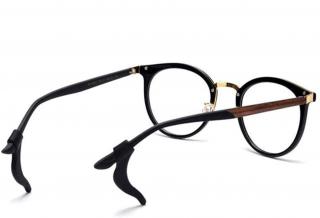 Tubba GAP  - silikonové koncovky na brýle  Tubba GAP háčky Barva: Černá