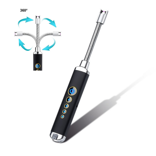 Handy 016 plazmový zapalovač USB / černý (Krbový - kuchyňský BBQ elektrický plazmový zapalovač, USB nabíjení, flexibilní.)