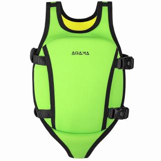 Agama dětská plavecká vesta, zelená Velikost: 3/6 let (18/30 kg)