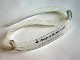 Aqua Sphere silikonový pásek Seal k brýlím transparent 16mm