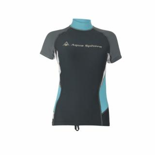 Aqua Sphere tričko RASH GUARD AMY dámské - tmavě šedá/šedá Velikost: XS (4)