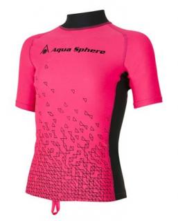 Aqua Sphere tričko RASH GUARD BIX dětské - růžová/světle růžová Velikost: 12 roků / 152-158 cm