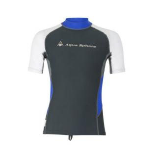 Aqua Sphere tričko RASH GUARD BLAZE pánské - tmavě modrá/šedá Velikost: M