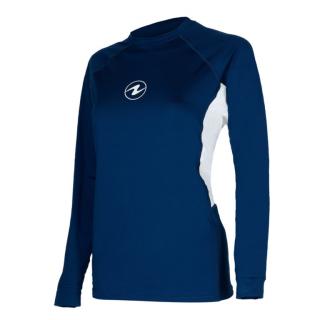 Aqualung dámské tričko RASHGUARD LOOSE FIT, námořní modrá/bílá Velikost: XL