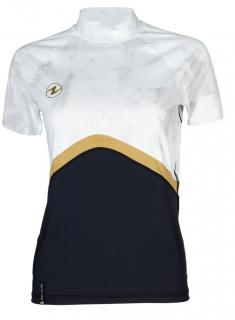 Aqualung dámské tričko RASHGUARD SLIM FIT, bílá/černá Velikost: XL