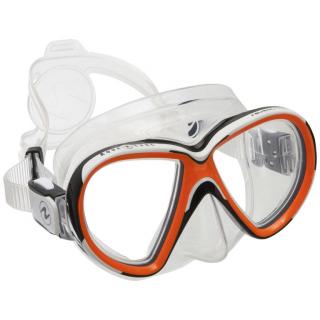 Aqualung maska REVEAL X2 oranžová, transparent silikon
