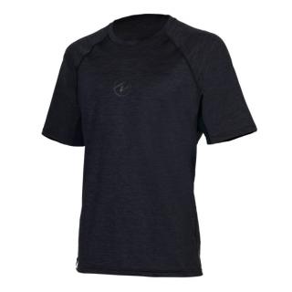 Aqualung pánské tričko RASHGUARD LOOSE FIT, černá/šedá Velikost: Small
