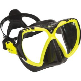 Aqualung potápěčské brýle MISSION hot lime, černý silikon