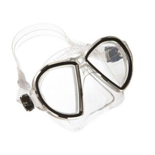 Aqualung Sport brýle DUETTO MIDI LX arctic white/černá, transparent silikon