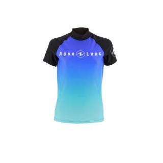 Aqualung tričko RASH GUARD FROZEN BLUE LADY SHORT SLEEVE dámské Velikost: L