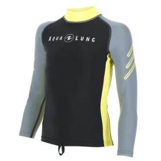 Aqualung tričko RASH GUARD JUNIOR LIME/GREY Velikost: 10 roků / 140-146 cm