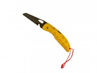 JTLine Nůž zavírací nerez, žlutý