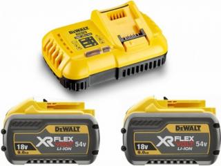 Nabíječka pro zásuvné baterie XR 18 - 54V FLEXVOLT + 2ks baterie 9,0Ah DCB118X2 DeWALT