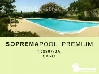 Bazénová PVC fólie, jednobarevná s lakovaným povrchem, SOPREMAPOOL PREMIUM Sand 1,65 x 25 m