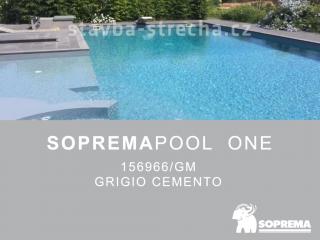 Bazénová PVC fólie, jednobarevná, SOPREMAPOOL ONE Grigio Cemento 1,65 x 25 m