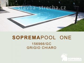 Bazénová PVC fólie, jednobarevná, SOPREMAPOOL ONE Grigio Chiaro 1,65 x 25 m