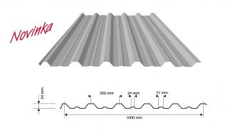 TRAPÉZOVÝ PLECH XTP 35 / XVP 35 - STŘEŠNÍ / STĚNOVÝ ExtraMatt 35µm, tl. 0,5 mm