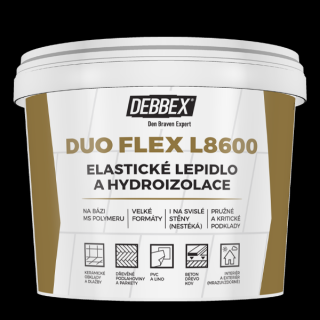 Elastické lepidlo a hydroizolace DUO FLEX L8600 15 kg kbelík šedá