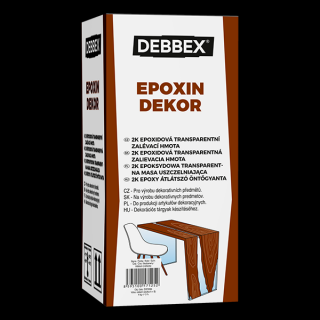 EPOXIN DEKOR - Zalévací hmota 1 kg sada kelímků transparentní